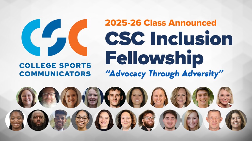 College Sports Communicators announces 2025-26 Inclusion Fellowship class